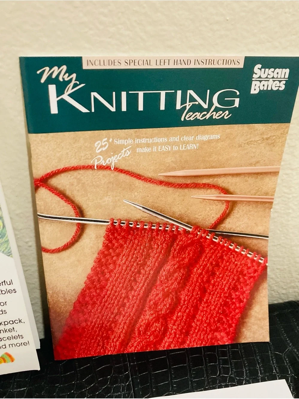 2 Knit Pattern Books: I Can Knit! & My Knitting Teacher Book Set